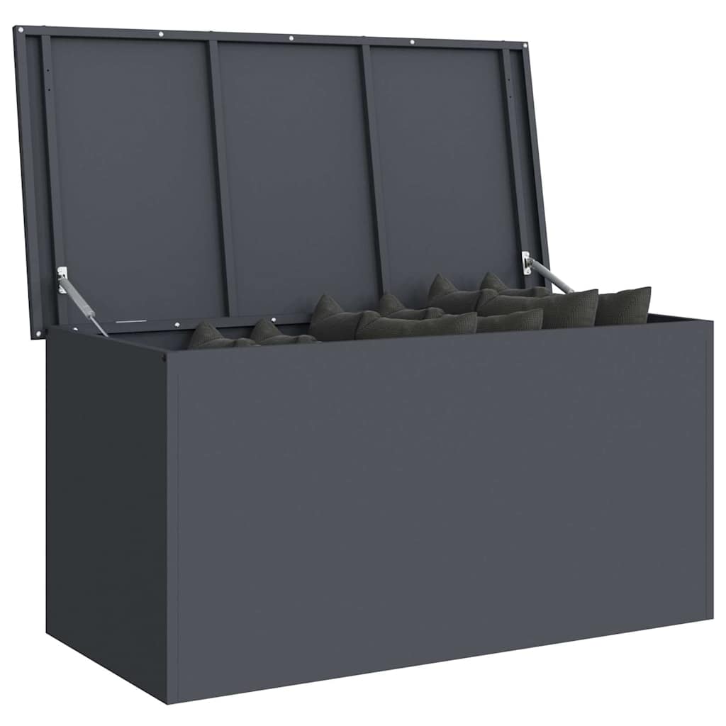 Buitenopslagdoos Antraciet 100 x 50,5 x 50 cm Staal is nu te koop bij PeponiXL, paradijselijk wonen!