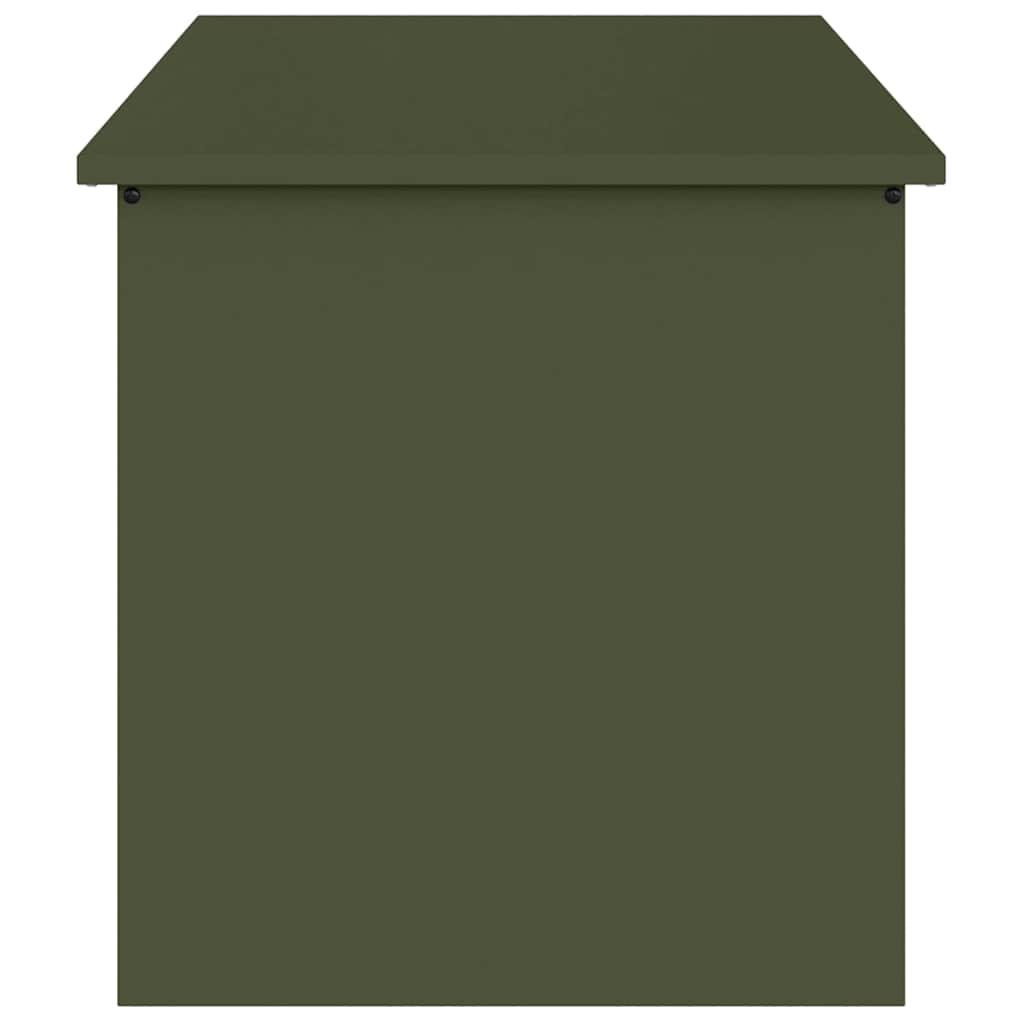 Buitenopslagdoos Olijf Groen 100 x 50,5 x 50 cm Staal is nu te koop bij PeponiXL, paradijselijk wonen!