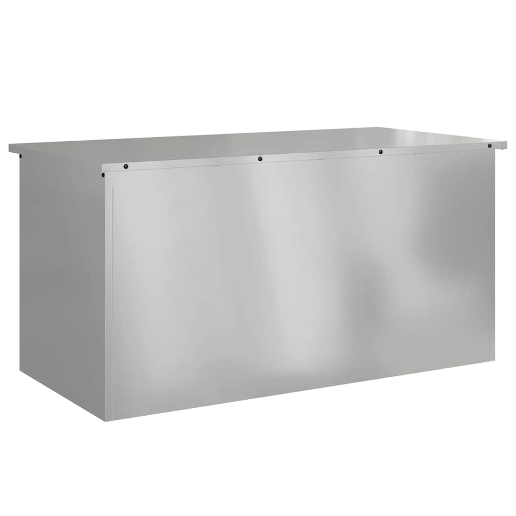 Buitenopslagdoos Zilver 100 x 50,5 x 50 cm Staal is nu te koop bij PeponiXL, paradijselijk wonen!