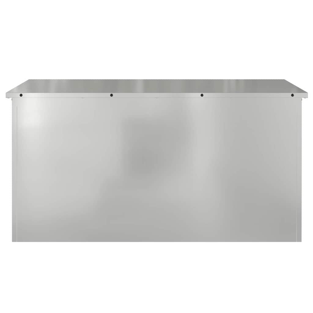 Buitenopslagdoos Zilver 100 x 50,5 x 50 cm Staal is nu te koop bij PeponiXL, paradijselijk wonen!
