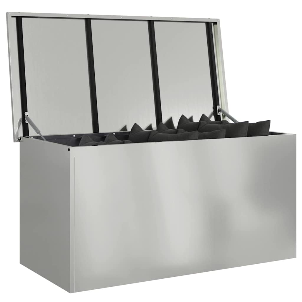 Buitenopslagdoos Zilver 100 x 50,5 x 50 cm Staal is nu te koop bij PeponiXL, paradijselijk wonen!