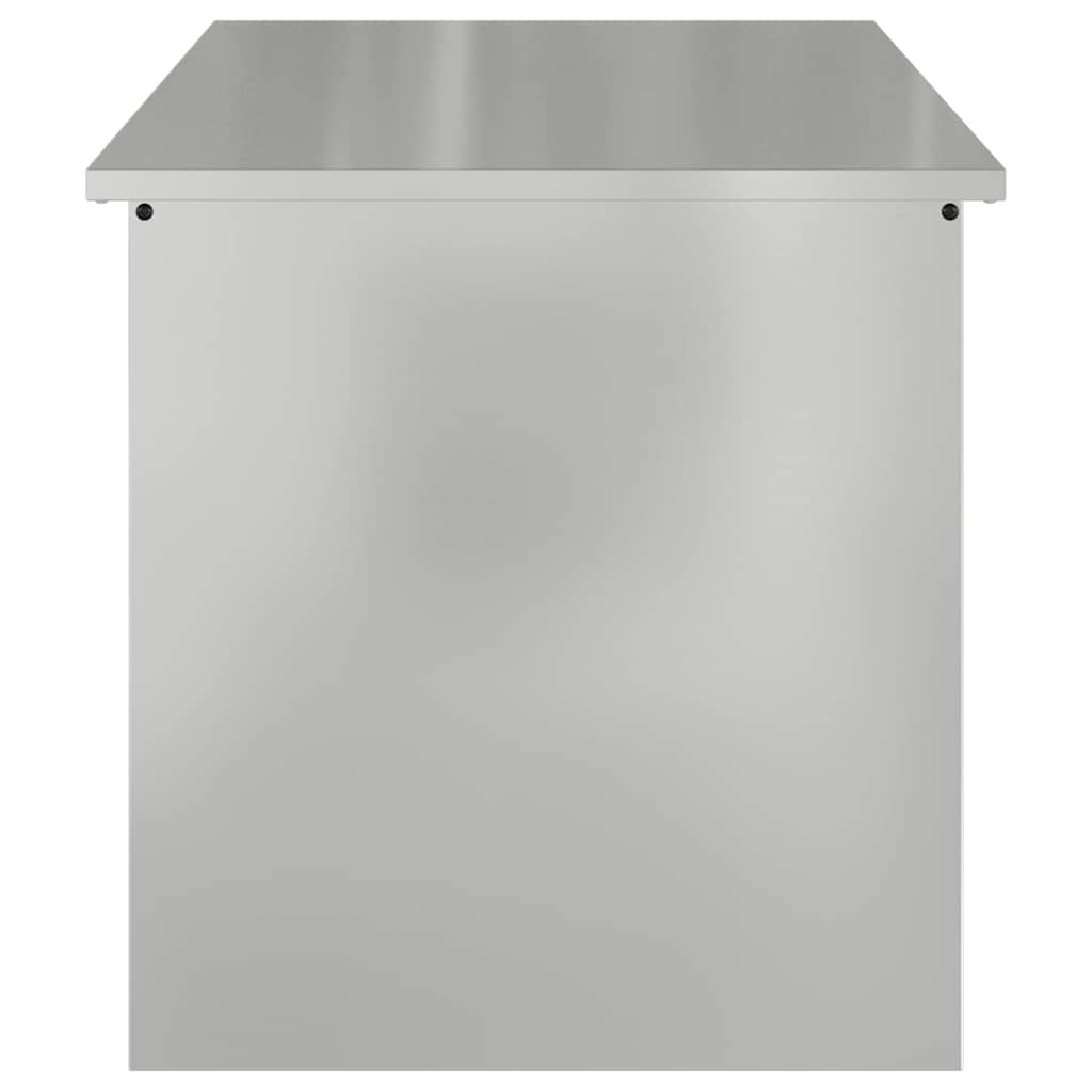 Buitenopslagdoos Zilver 100 x 50,5 x 50 cm Staal is nu te koop bij PeponiXL, paradijselijk wonen!