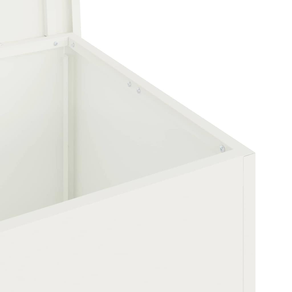 Buitenopslagdoos Wit 80 x 50,5 x 50 cm Staal is nu te koop bij PeponiXL, paradijselijk wonen!