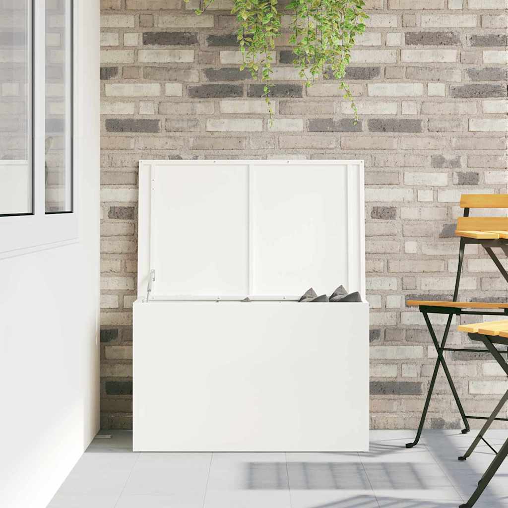 Buitenopslagdoos Wit 80 x 50,5 x 50 cm Staal is nu te koop bij PeponiXL, paradijselijk wonen!