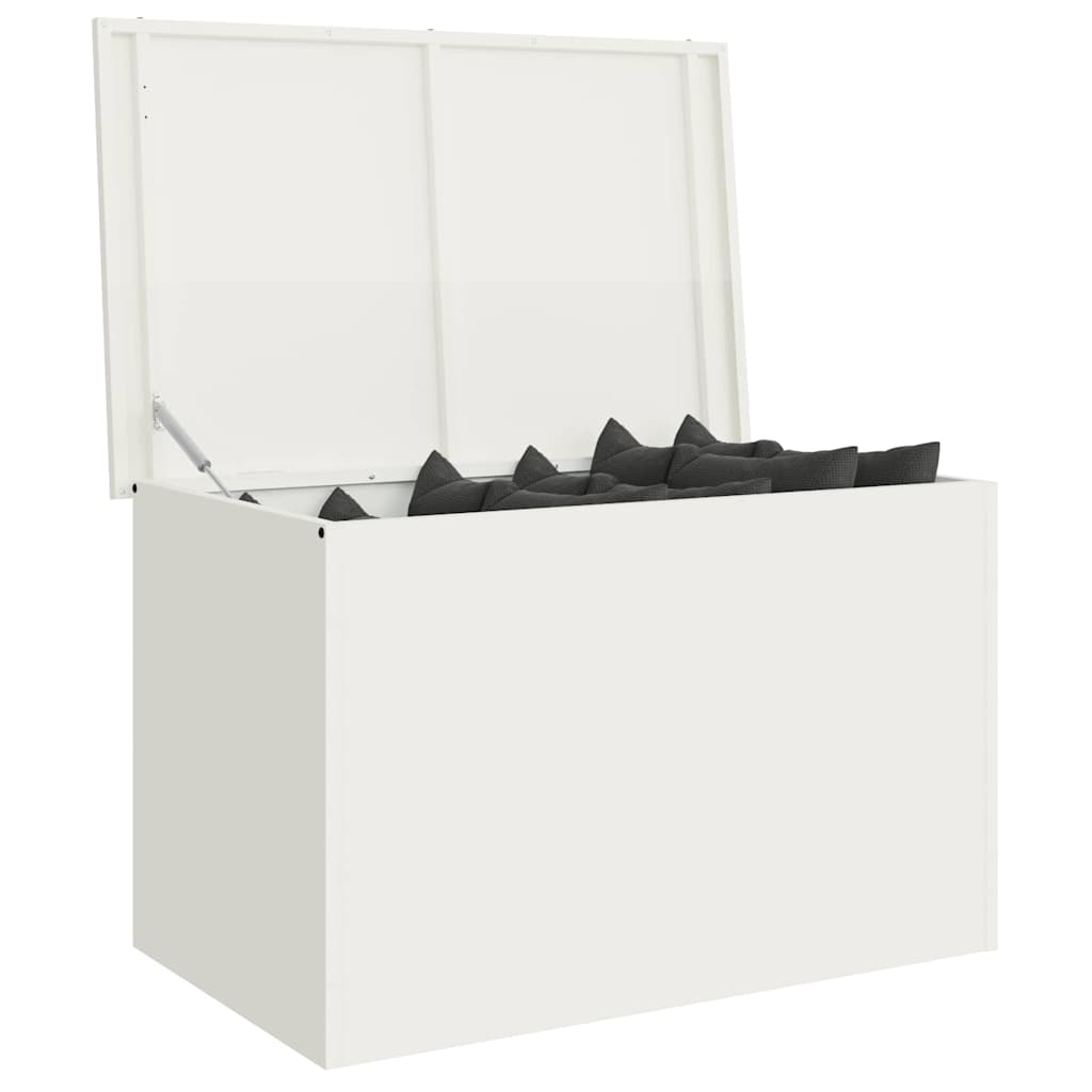 Buitenopslagdoos Wit 80 x 50,5 x 50 cm Staal is nu te koop bij PeponiXL, paradijselijk wonen!