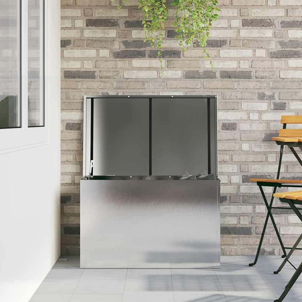 Buitenopslagdoos Zilver 80 x 50,5 x 50 cm Staal is nu te koop bij PeponiXL, paradijselijk wonen!