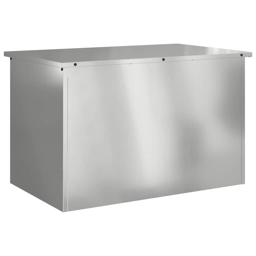 Buitenopslagdoos Zilver 80 x 50,5 x 50 cm Staal is nu te koop bij PeponiXL, paradijselijk wonen!
