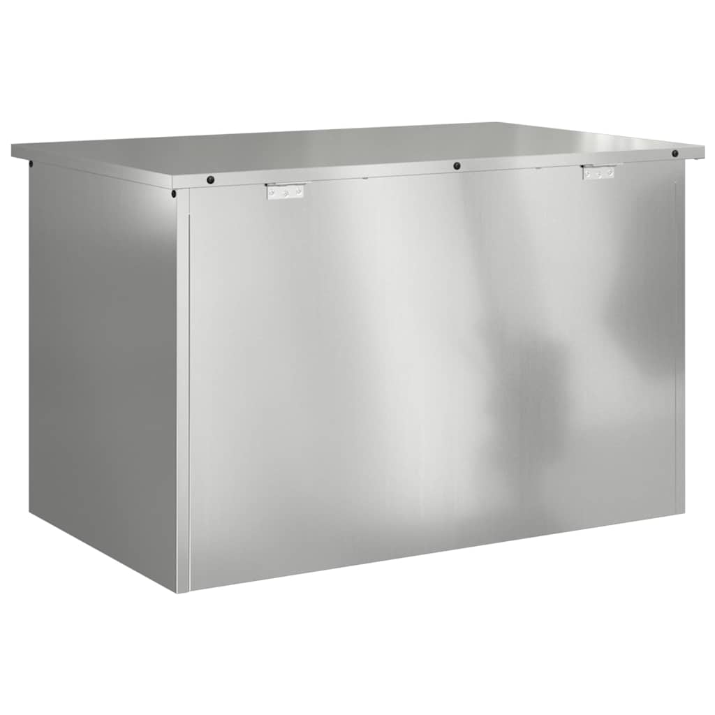 Buitenopslagdoos Zilver 80 x 50,5 x 50 cm Staal is nu te koop bij PeponiXL, paradijselijk wonen!