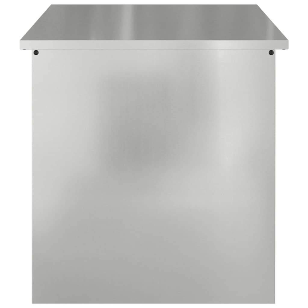 Buitenopslagdoos Zilver 80 x 50,5 x 50 cm Staal is nu te koop bij PeponiXL, paradijselijk wonen!