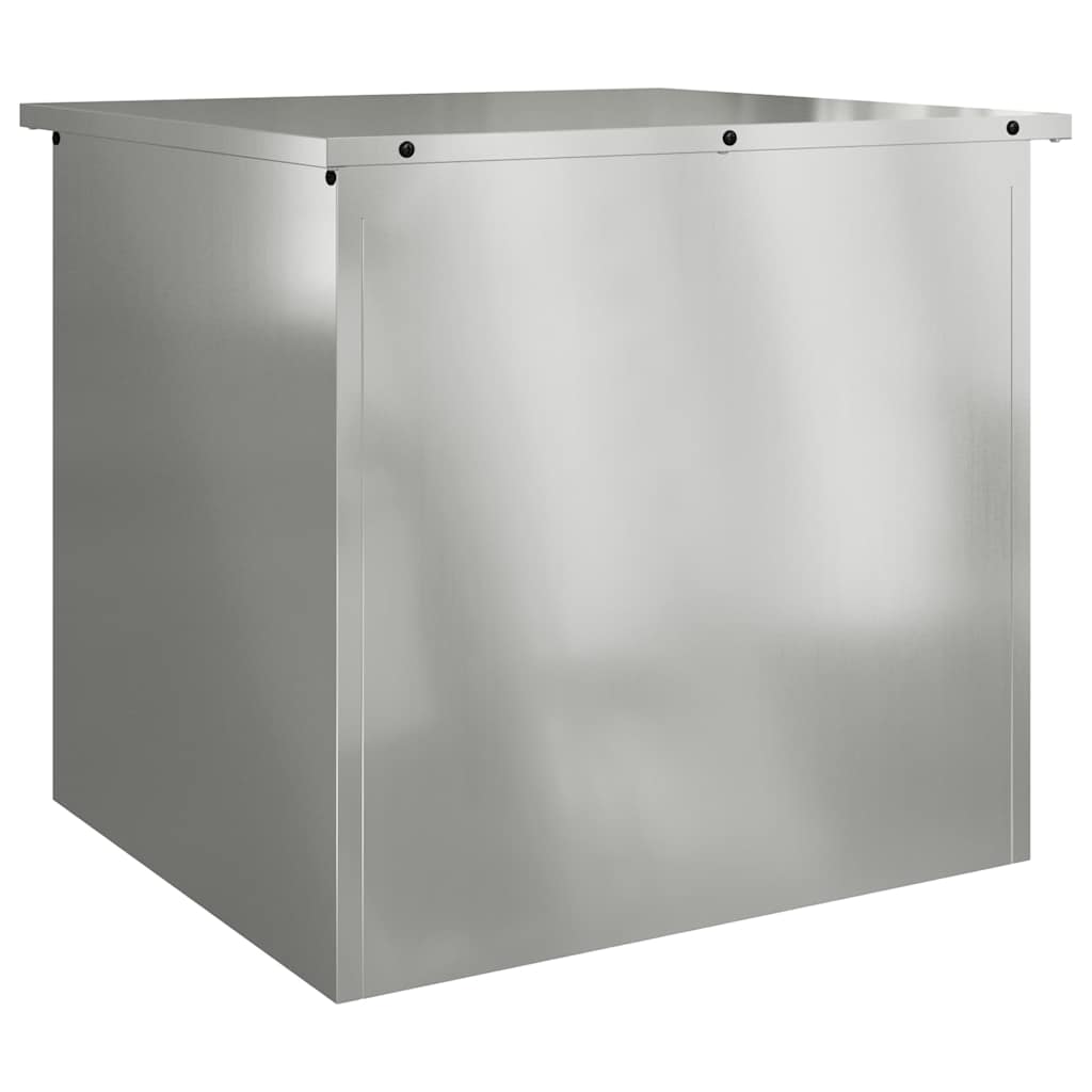 Buitenopslagdoos Zilver 55 x 50,5 x 50 cm Staal is nu te koop bij PeponiXL, paradijselijk wonen!