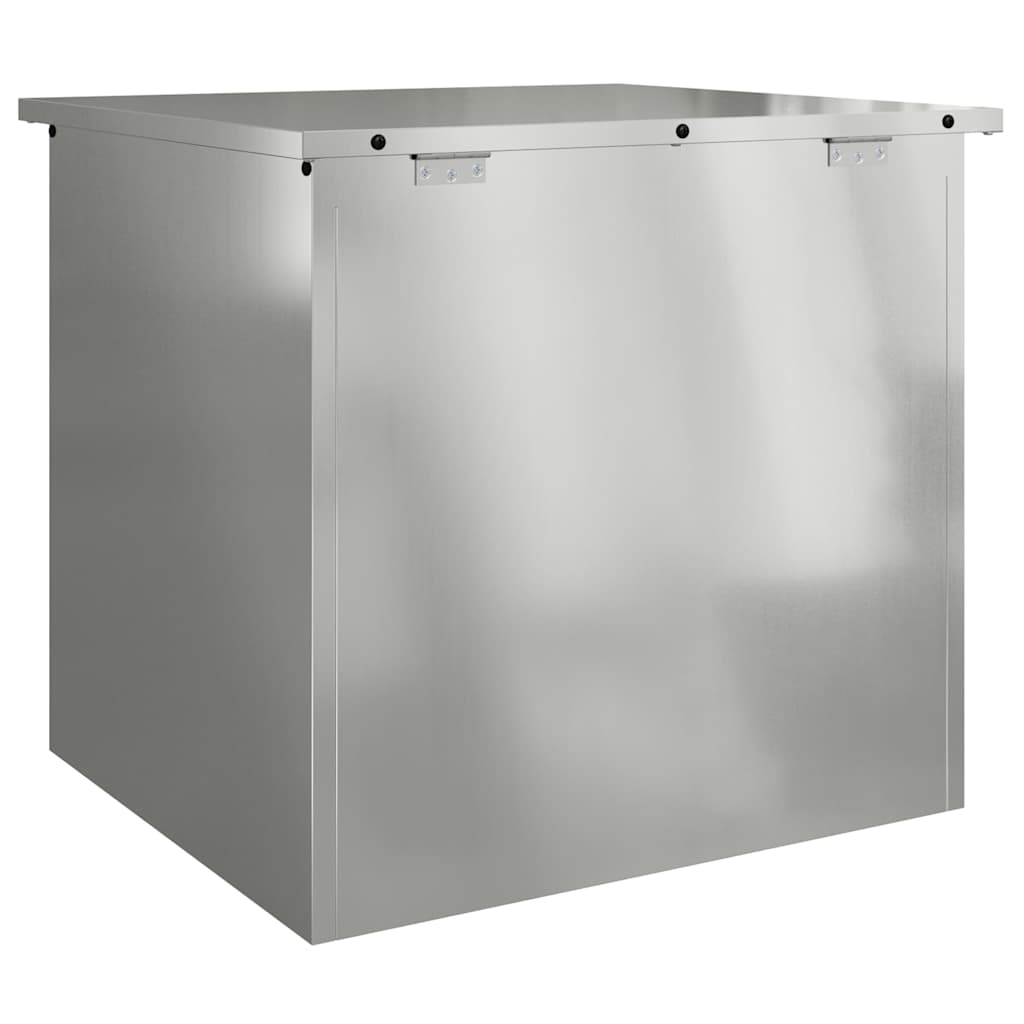 Buitenopslagdoos Zilver 55 x 50,5 x 50 cm Staal is nu te koop bij PeponiXL, paradijselijk wonen!