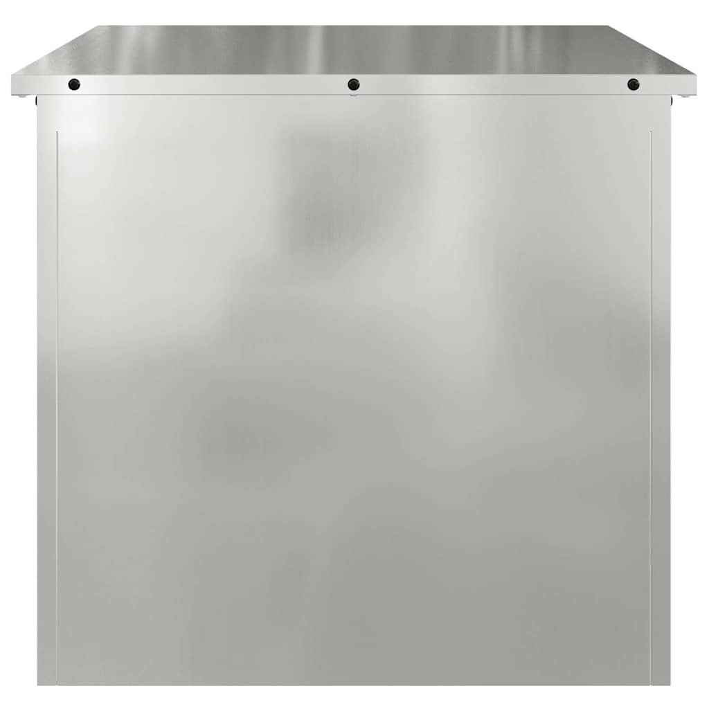 Buitenopslagdoos Zilver 55 x 50,5 x 50 cm Staal is nu te koop bij PeponiXL, paradijselijk wonen!