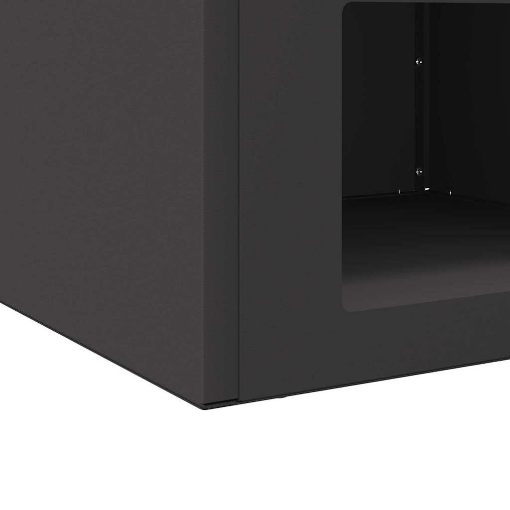 Vuurkorf Zwart 50 x 50 x 40 cm Staal is nu te koop bij PeponiXL, paradijselijk wonen!