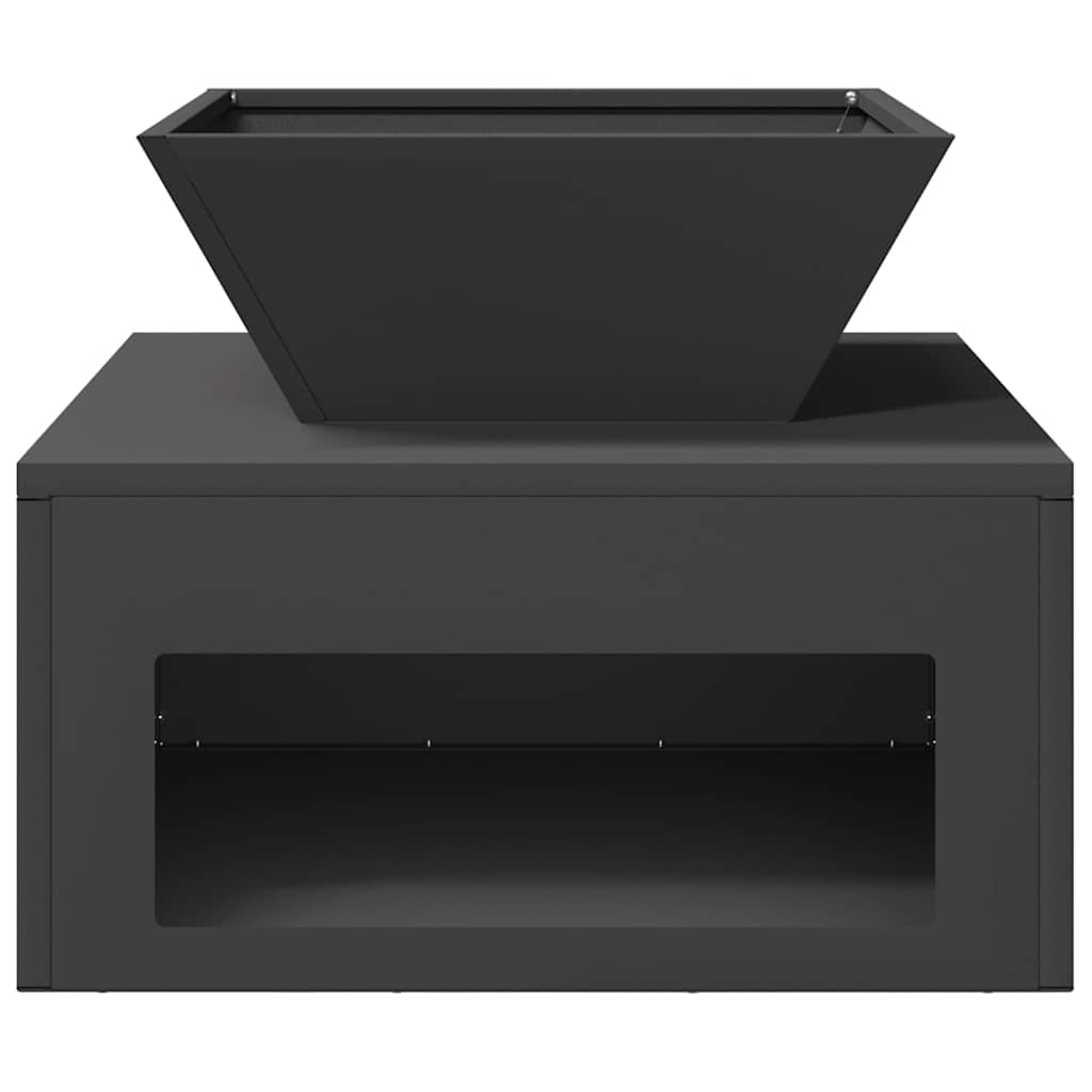 Vuurkorf Zwart 50 x 50 x 40 cm Staal is nu te koop bij PeponiXL, paradijselijk wonen!