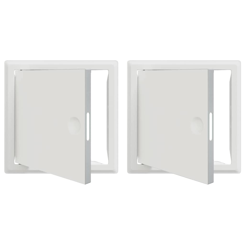 Toegangs paneel 2 pcs Wit 23 x 23 x 3 cm Staal is nu te koop bij PeponiXL, paradijselijk wonen!