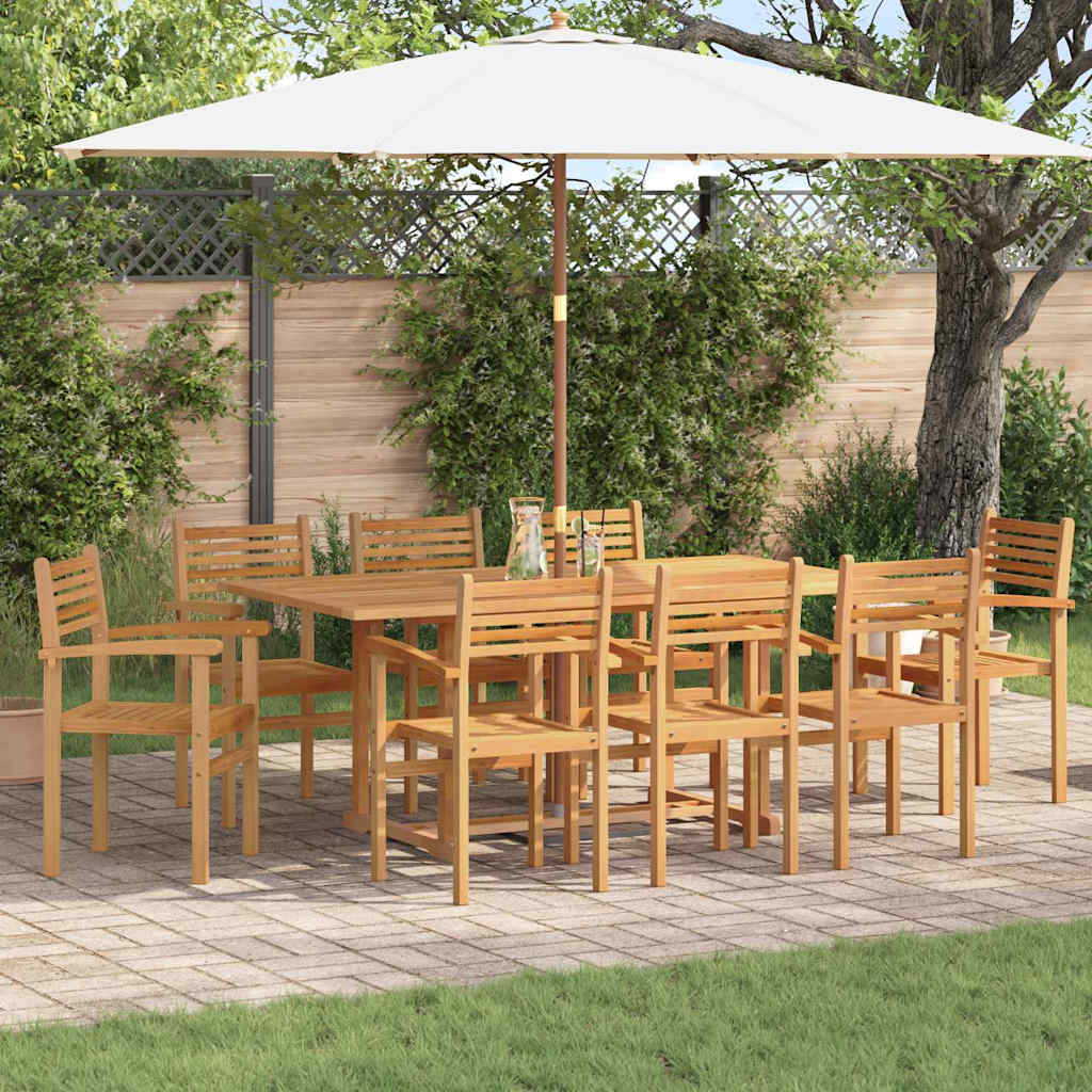 Stoel 8 pcs Bruin 56 x 55 x 90.5 cm Massief Teakhout is nu te koop bij PeponiXL, paradijselijk wonen!