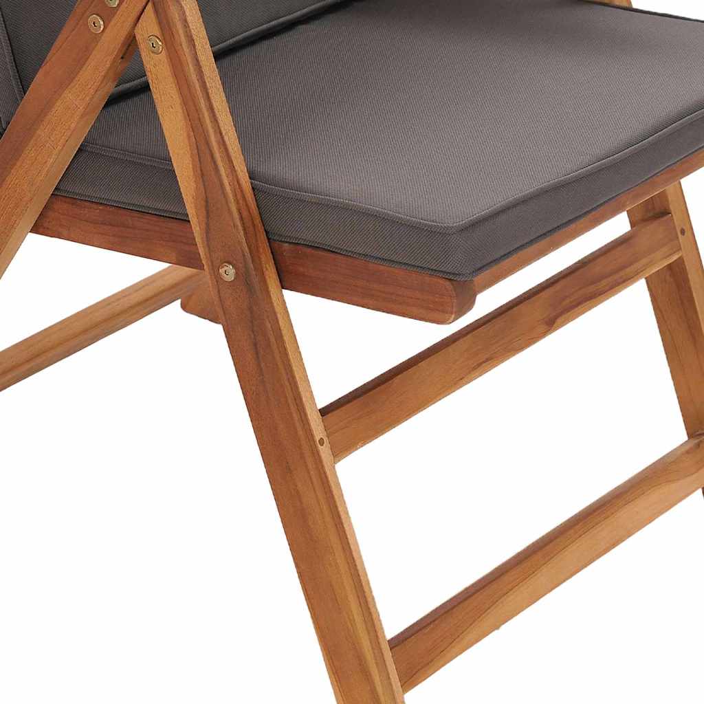 Tuinstoel 4 pcs Bruin en Grijs 57 x 71.5 x 104 cm is nu te koop bij PeponiXL, paradijselijk wonen!