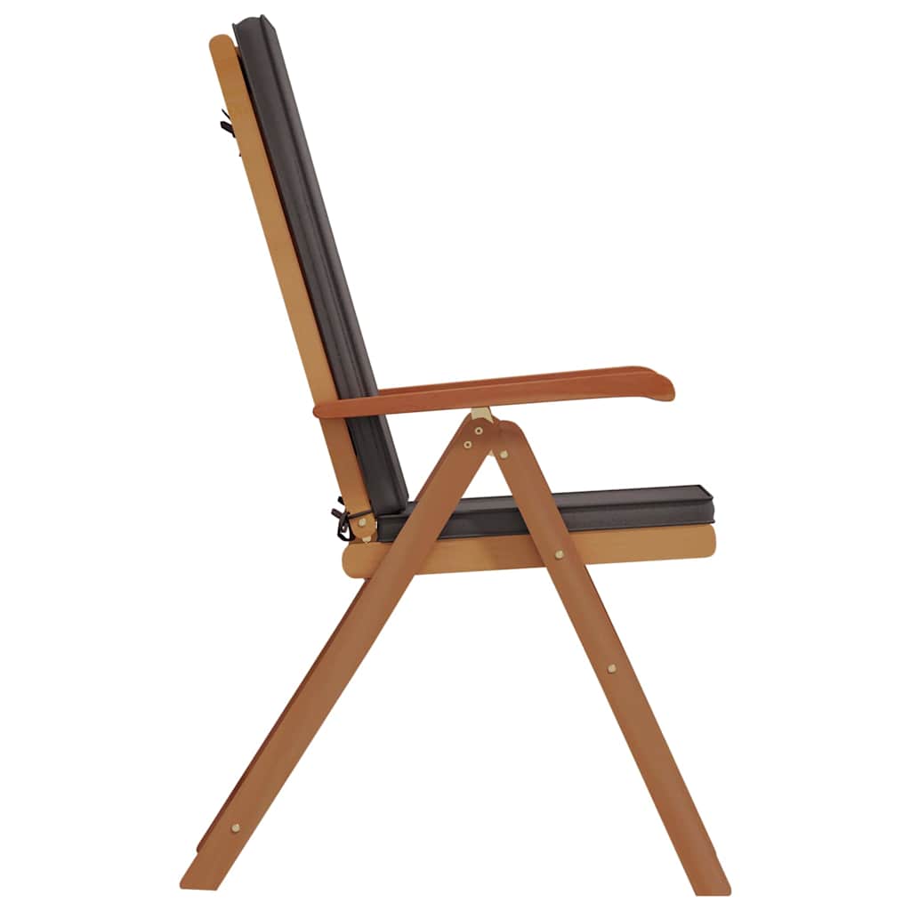Tuinstoel 8 pcs Bruin en Grijs 57 x 71.5 x 104 cm is nu te koop bij PeponiXL, paradijselijk wonen!