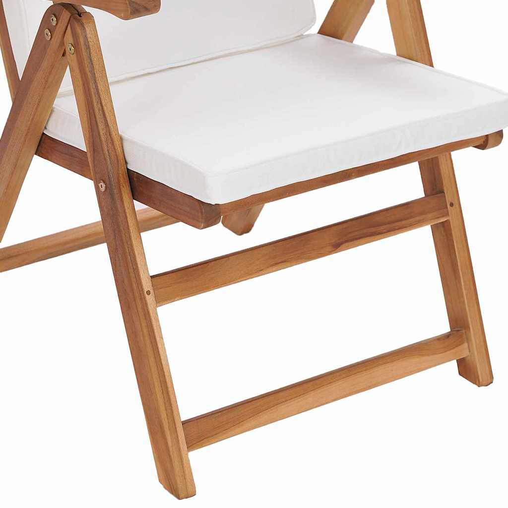 Tuinstoel 6 pcs Bruin en wit 57 x 71.5 x 104 cm is nu te koop bij PeponiXL, paradijselijk wonen!
