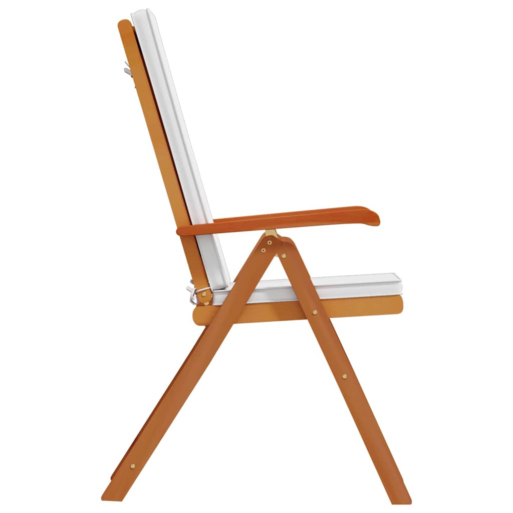 Tuinstoel 6 pcs Bruin en wit 57 x 71.5 x 104 cm is nu te koop bij PeponiXL, paradijselijk wonen!