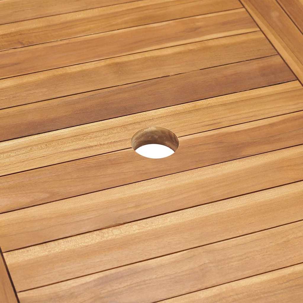 Tuin eettafelset 5 pcs Naturel Massief Acaciahout is nu te koop bij PeponiXL, paradijselijk wonen!