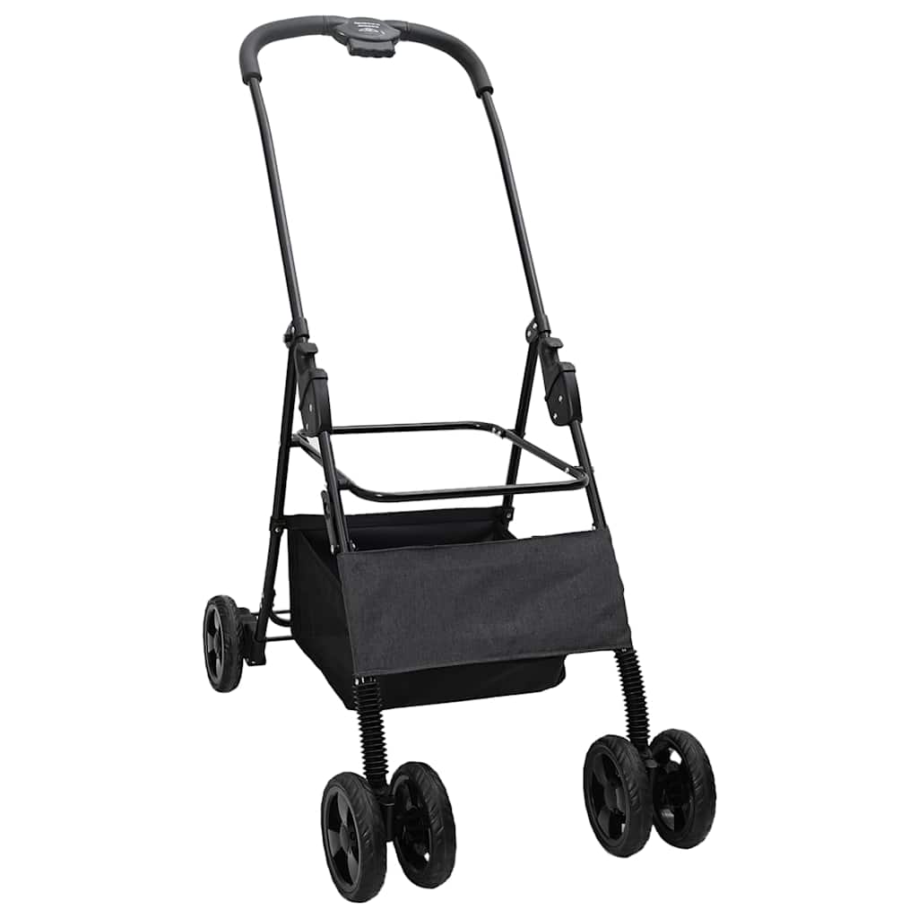 Opvouwbare Huisdierenwagen Verstelbaar Zwart 81 x 47 x 99 cm is nu te koop bij PeponiXL, paradijselijk wonen!