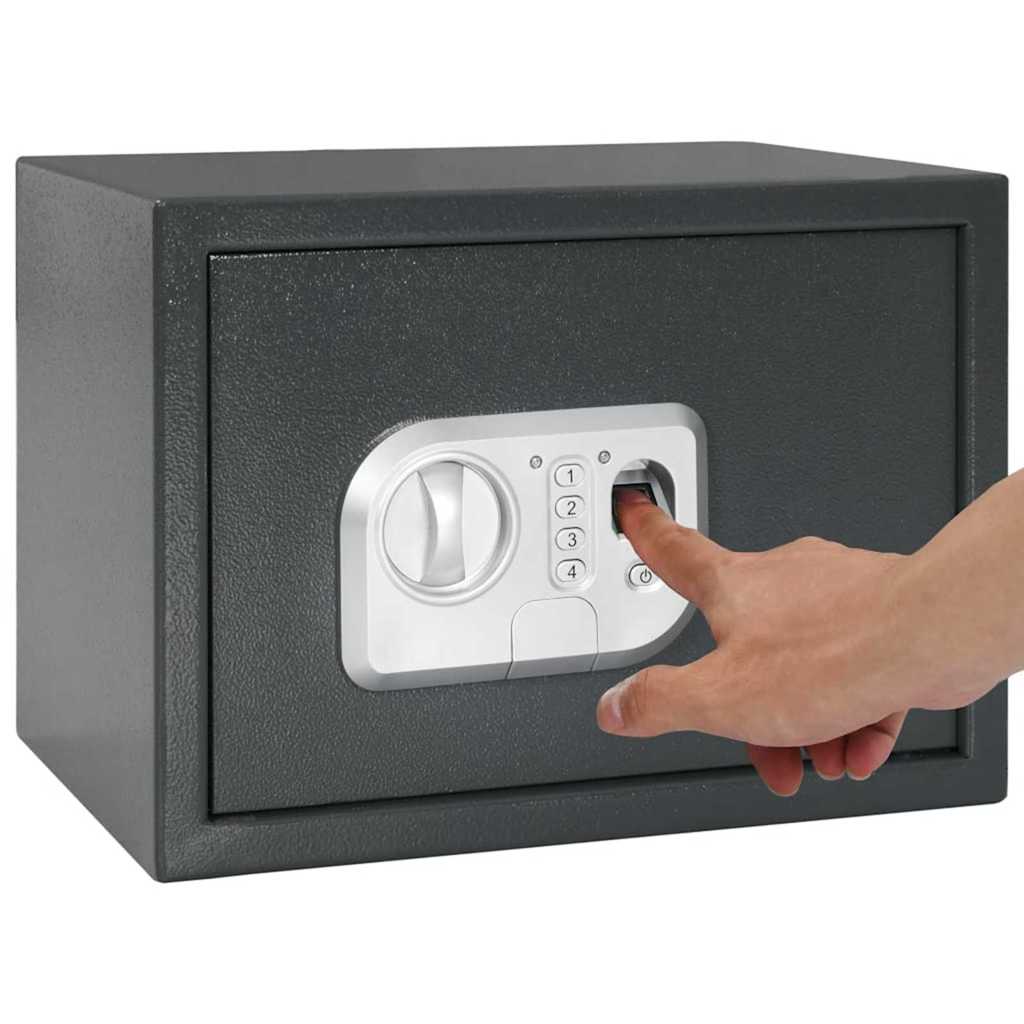 Digitale kluis met slot Donkergrijs 35 x 25 x 25 cm Staal is nu te koop bij PeponiXL, paradijselijk wonen!