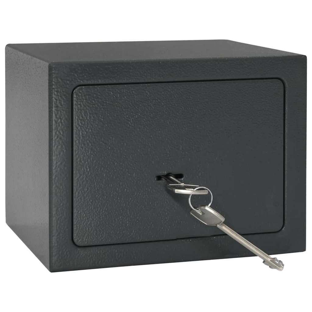 Kluisdoos met slot Donkergrijs 23 x 17 x 17 cm Staal is nu te koop bij PeponiXL, paradijselijk wonen!