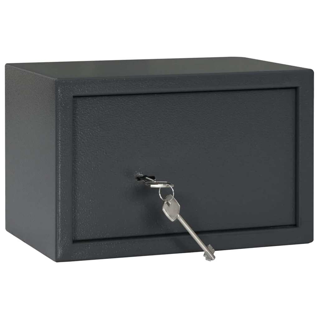 Kluisdoos met slot Donkergrijs 31 x 20 x 20 cm Staal is nu te koop bij PeponiXL, paradijselijk wonen!