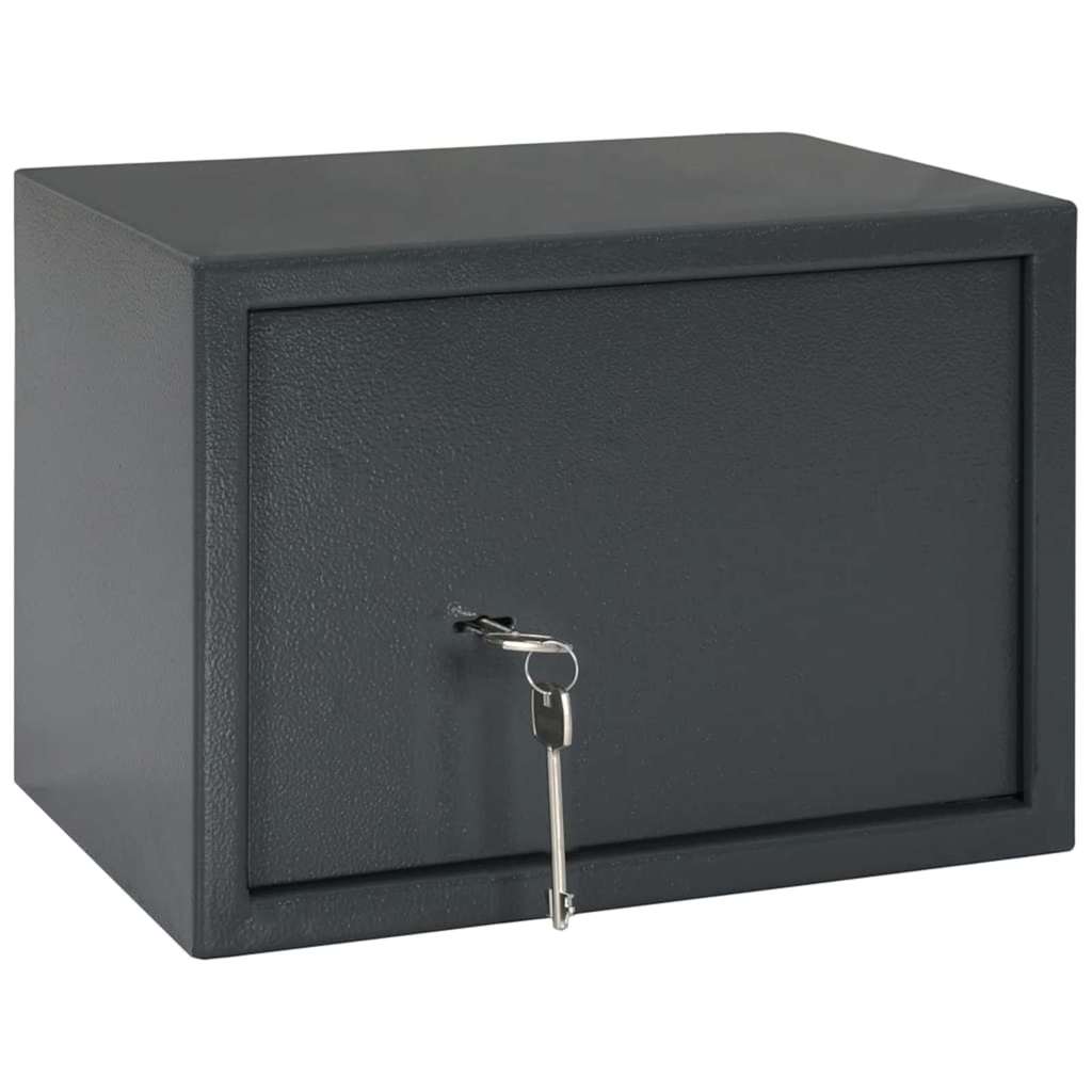 Kluisdoos met slot Donkergrijs 35 x 25 x 25 cm Staal is nu te koop bij PeponiXL, paradijselijk wonen!