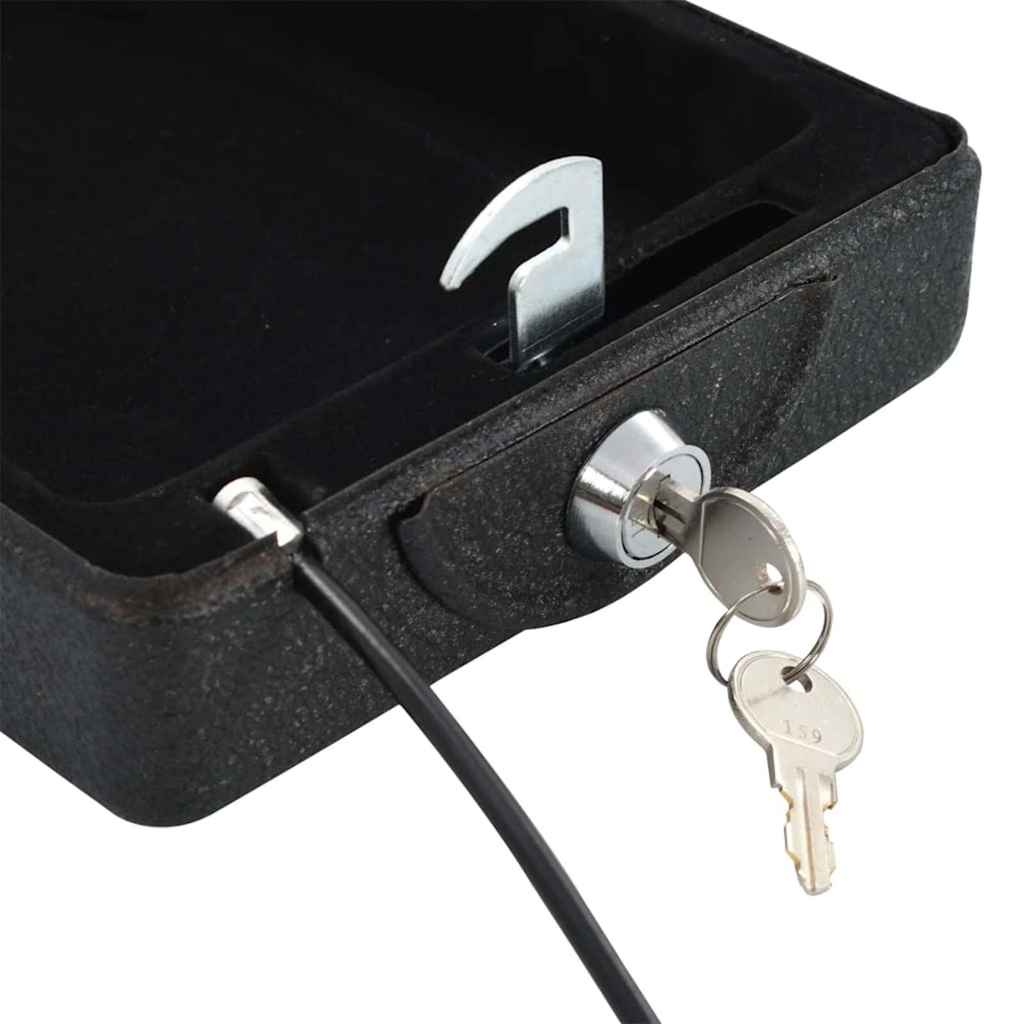 Auto Safe met slot Zwart 22 x 16 x 7 cm Staal is nu te koop bij PeponiXL, paradijselijk wonen!