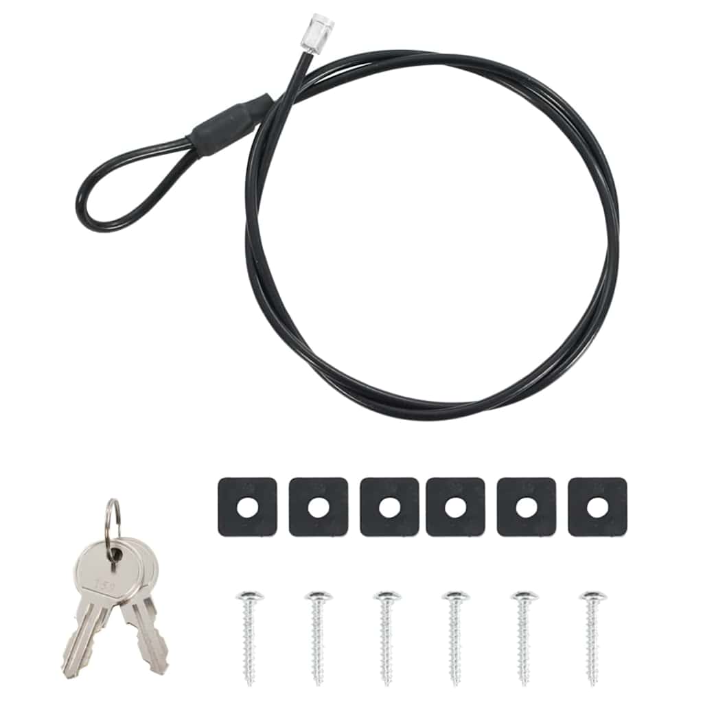 Auto Safe met slot Zwart 22 x 16 x 7 cm Staal is nu te koop bij PeponiXL, paradijselijk wonen!