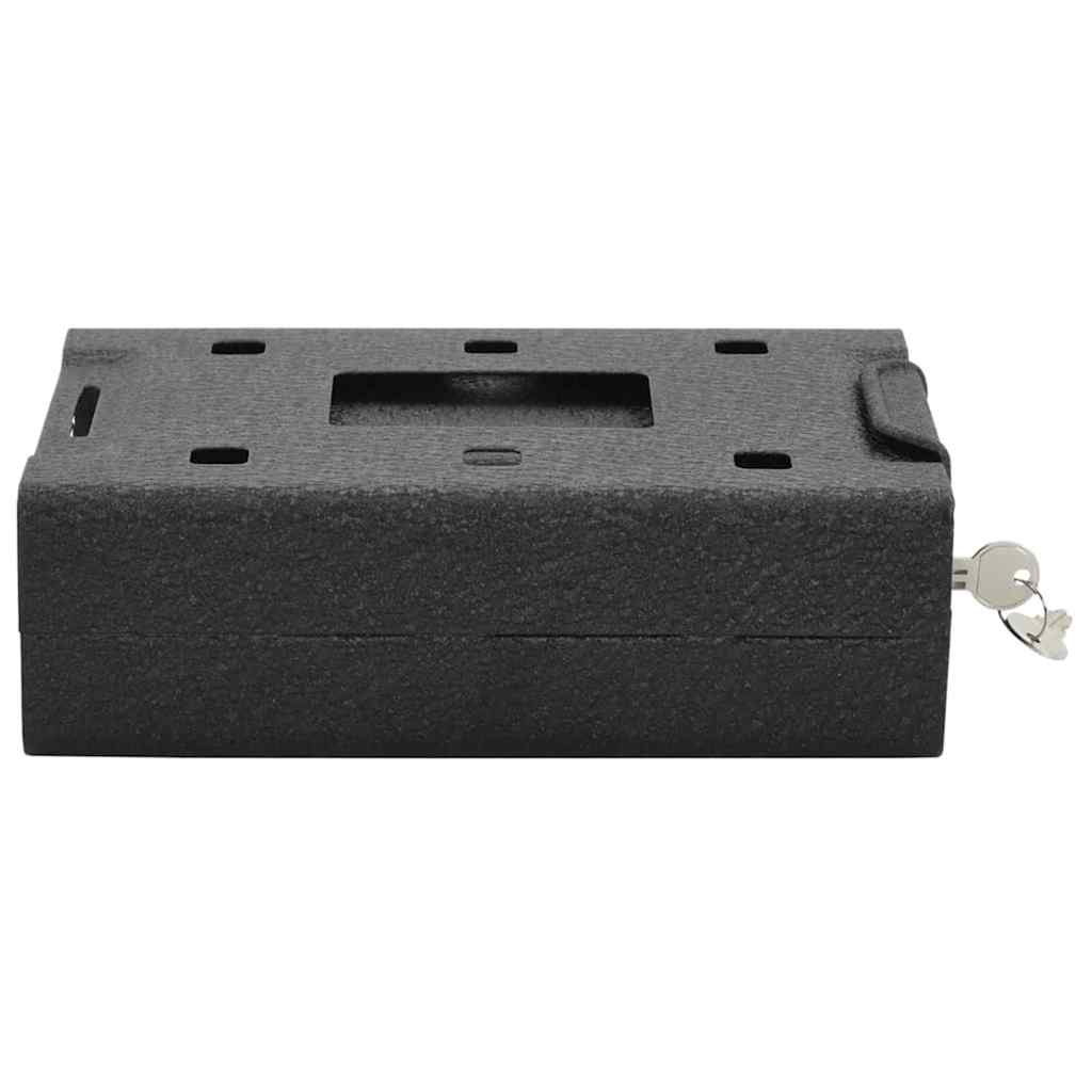 Auto Safe met slot Zwart 22 x 16 x 7 cm Staal is nu te koop bij PeponiXL, paradijselijk wonen!