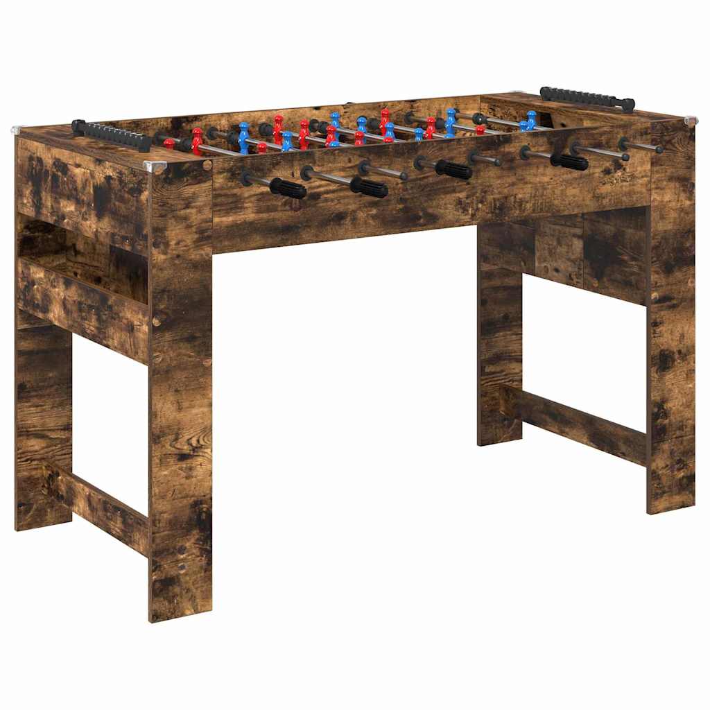 Voetbaltafel Gerookt eiken 125 x 60,5 x 80 cm Bewerkt hout is nu te koop bij PeponiXL, paradijselijk wonen!