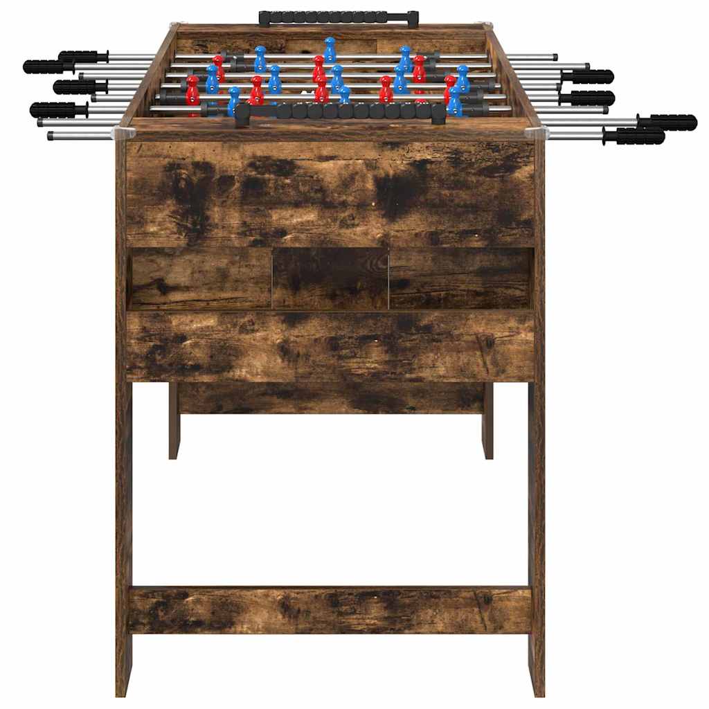 Voetbaltafel Gerookt eiken 125 x 60,5 x 80 cm Bewerkt hout is nu te koop bij PeponiXL, paradijselijk wonen!