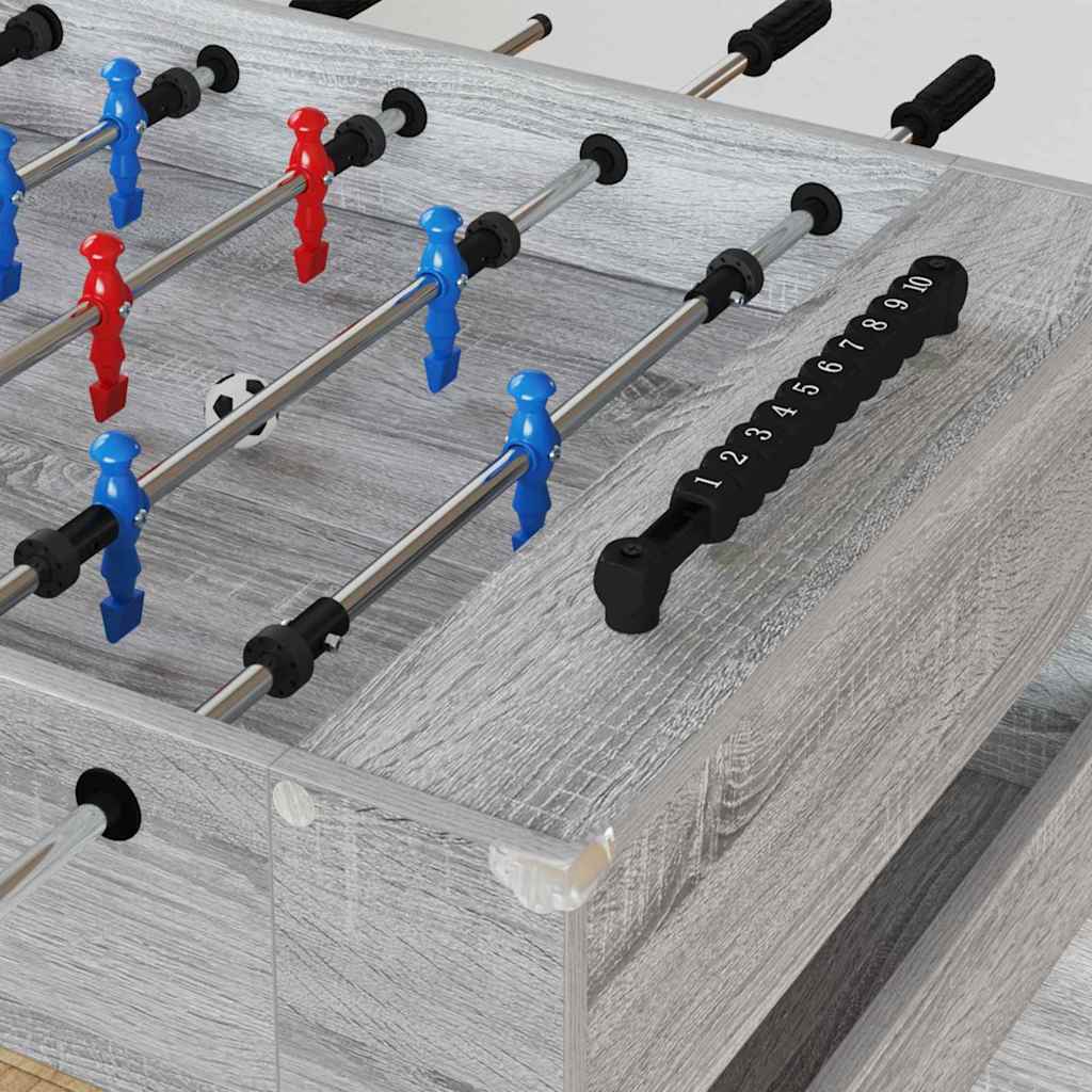 Honkbaltafel Grijze Sonoma 125 x 60,5 x 80 cm Bewerkt hout is nu te koop bij PeponiXL, paradijselijk wonen!