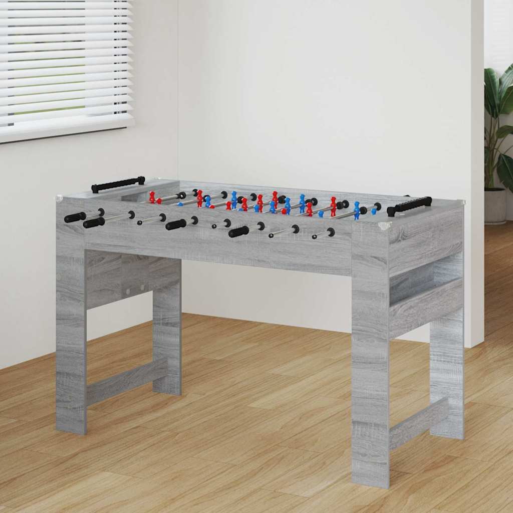 Honkbaltafel Grijze Sonoma 125 x 60,5 x 80 cm Bewerkt hout is nu te koop bij PeponiXL, paradijselijk wonen!