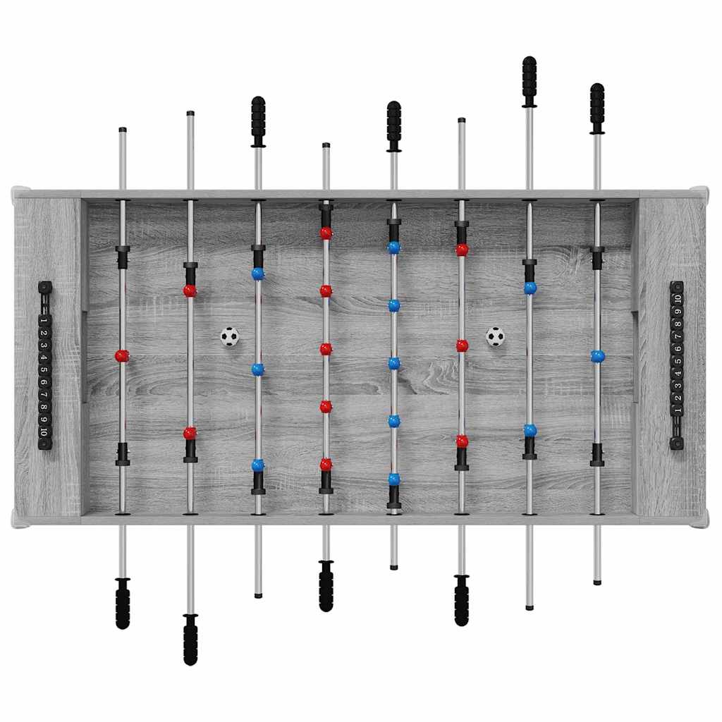 Honkbaltafel Grijze Sonoma 125 x 60,5 x 80 cm Bewerkt hout is nu te koop bij PeponiXL, paradijselijk wonen!