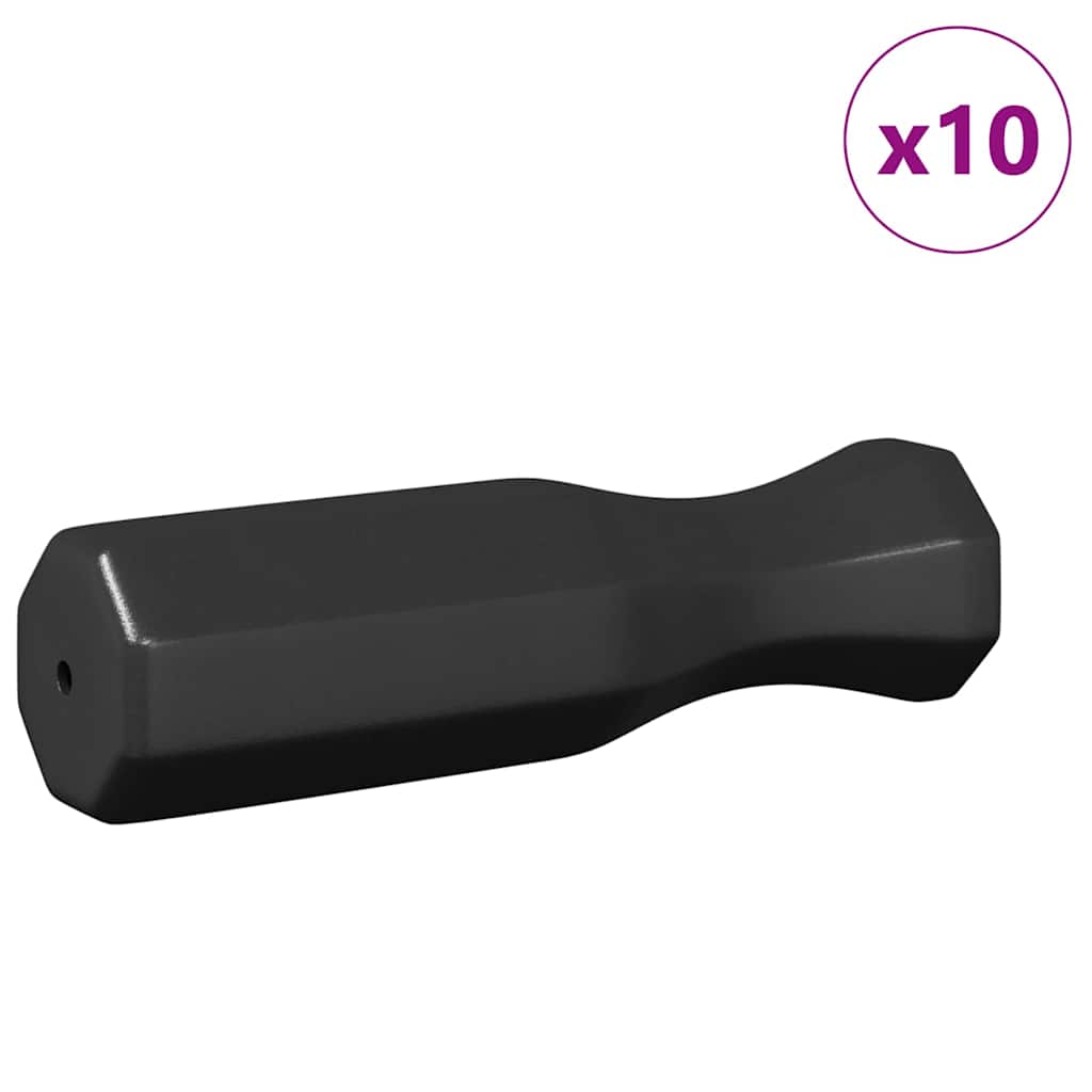 Tafelvoetbalhandvatten 10 pcs Zwart 3,1 x 3,1 x 17,8 cm PP is nu te koop bij PeponiXL, paradijselijk wonen!
