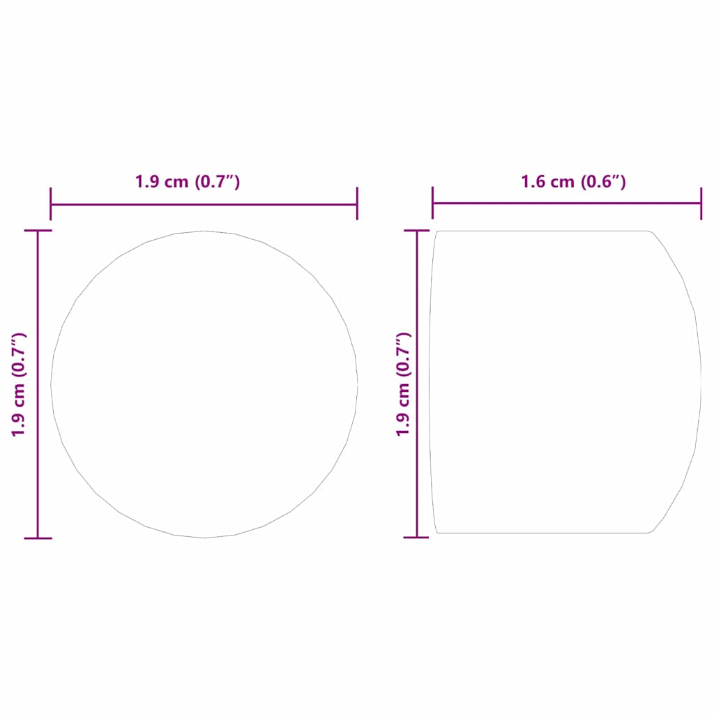 Tafelvoetbal Tafelkappen 10 pcs Zwart 1,9 x 1,9 x 1,6 cm PP is nu te koop bij PeponiXL, paradijselijk wonen!