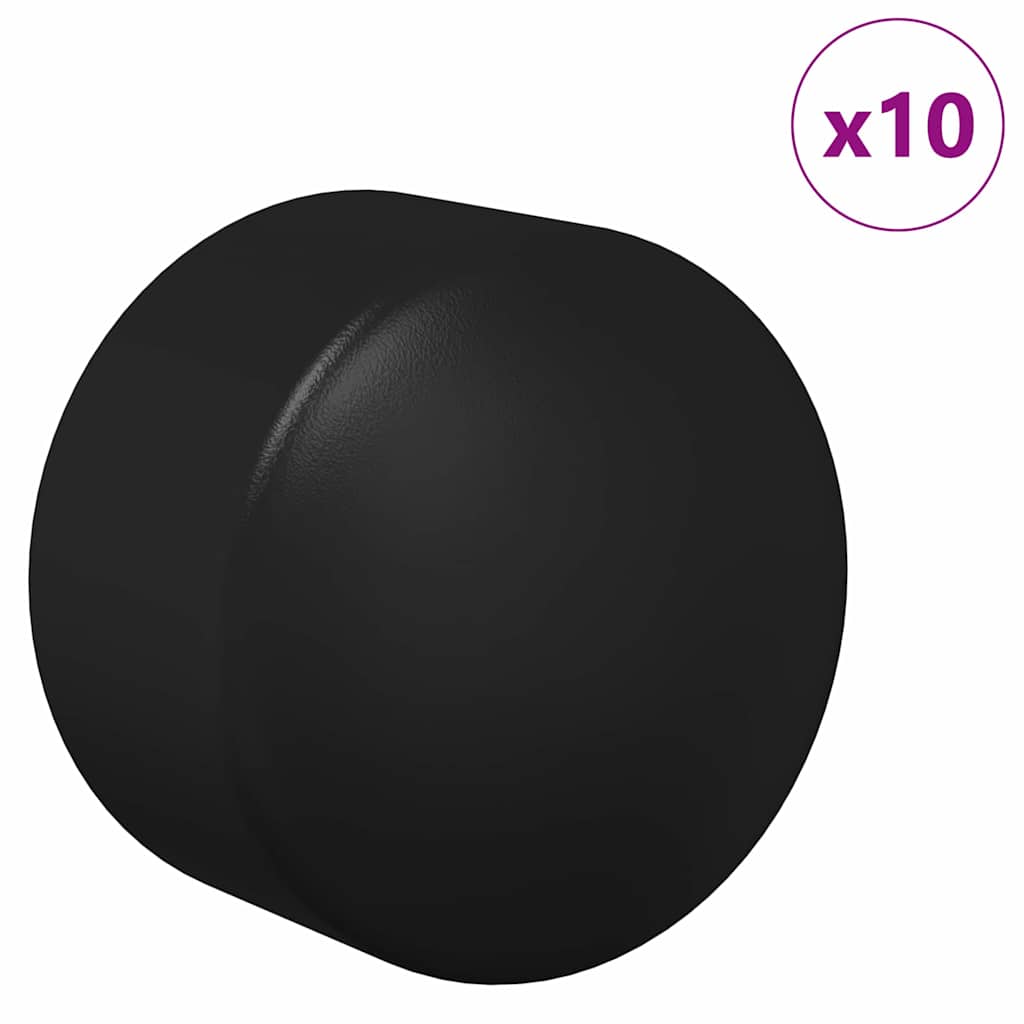 Tafelvoetbal Tafelkappen 10 pcs Zwart 1,9 x 1,9 x 1,6 cm PP is nu te koop bij PeponiXL, paradijselijk wonen!