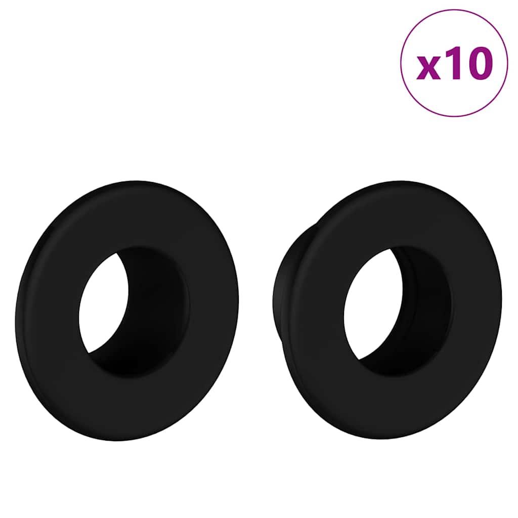 Tafelvoetbalstoppers 10 pcs Zwart 3 x 3 x 1,4 cm HIPS is nu te koop bij PeponiXL, paradijselijk wonen!