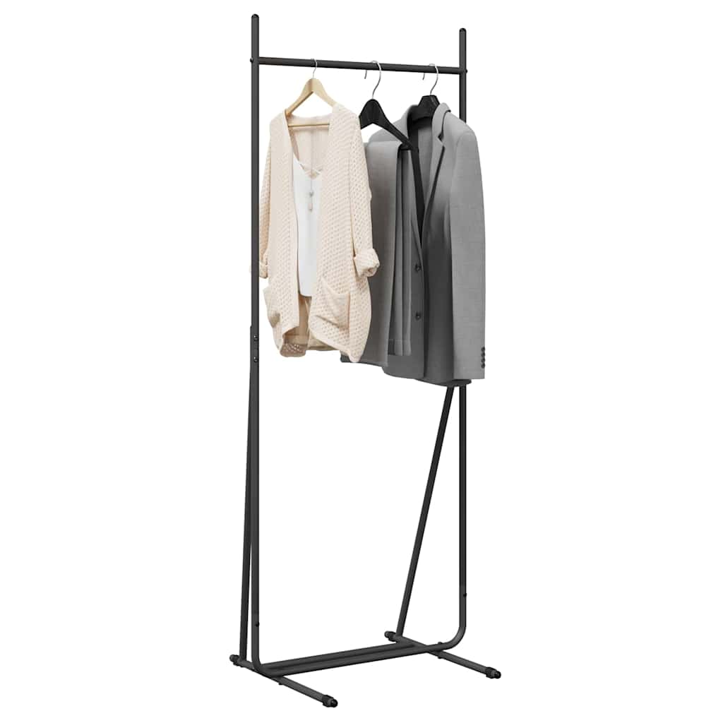 Kledingrek Zwart 62 x 48 x 158 cm Staal is nu te koop bij PeponiXL, paradijselijk wonen!