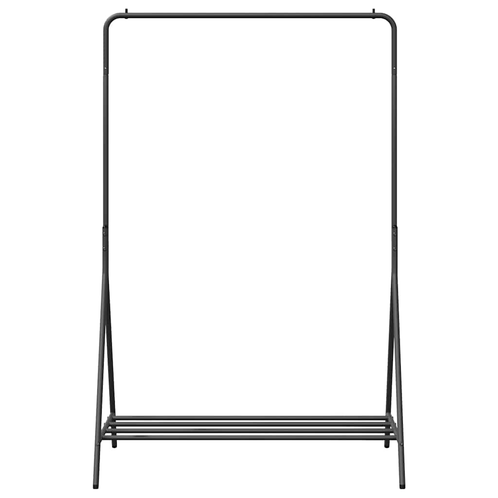 Kledingrek met opslag Zwart 100 x 56 x 154 cm Staal is nu te koop bij PeponiXL, paradijselijk wonen!