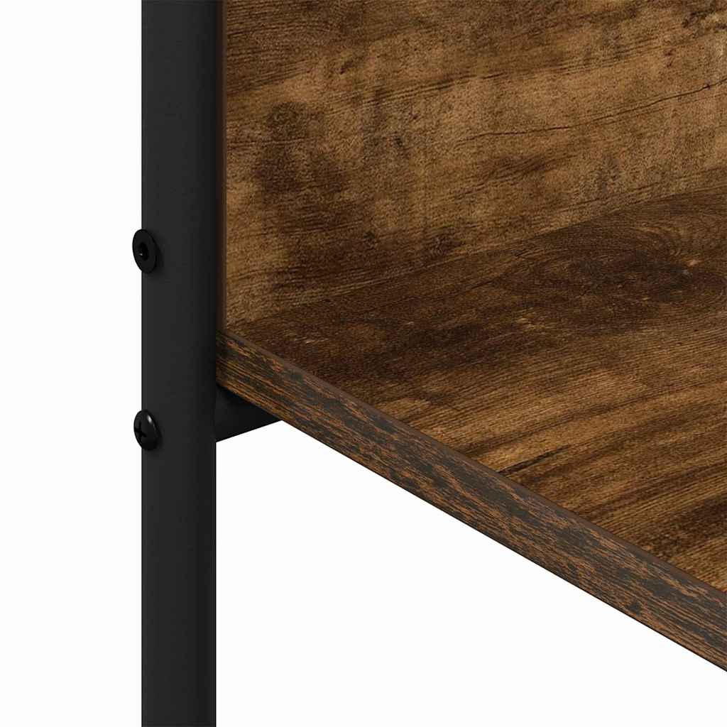 Kledingrek met plank Bruin Eiken 120 x 44 x 160 cm Bewerkt hout is nu te koop bij PeponiXL, paradijselijk wonen!