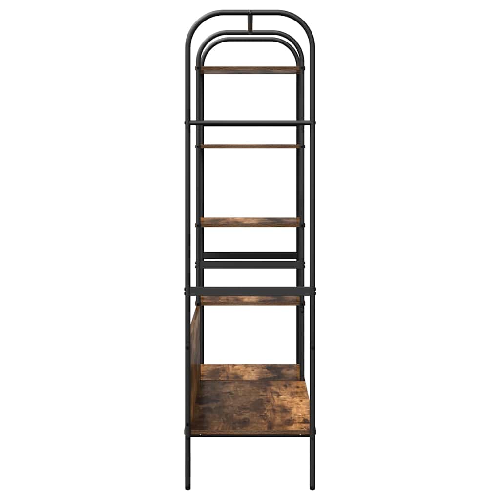 Kledingrek met plank Bruin Eiken 120 x 44 x 160 cm Bewerkt hout is nu te koop bij PeponiXL, paradijselijk wonen!