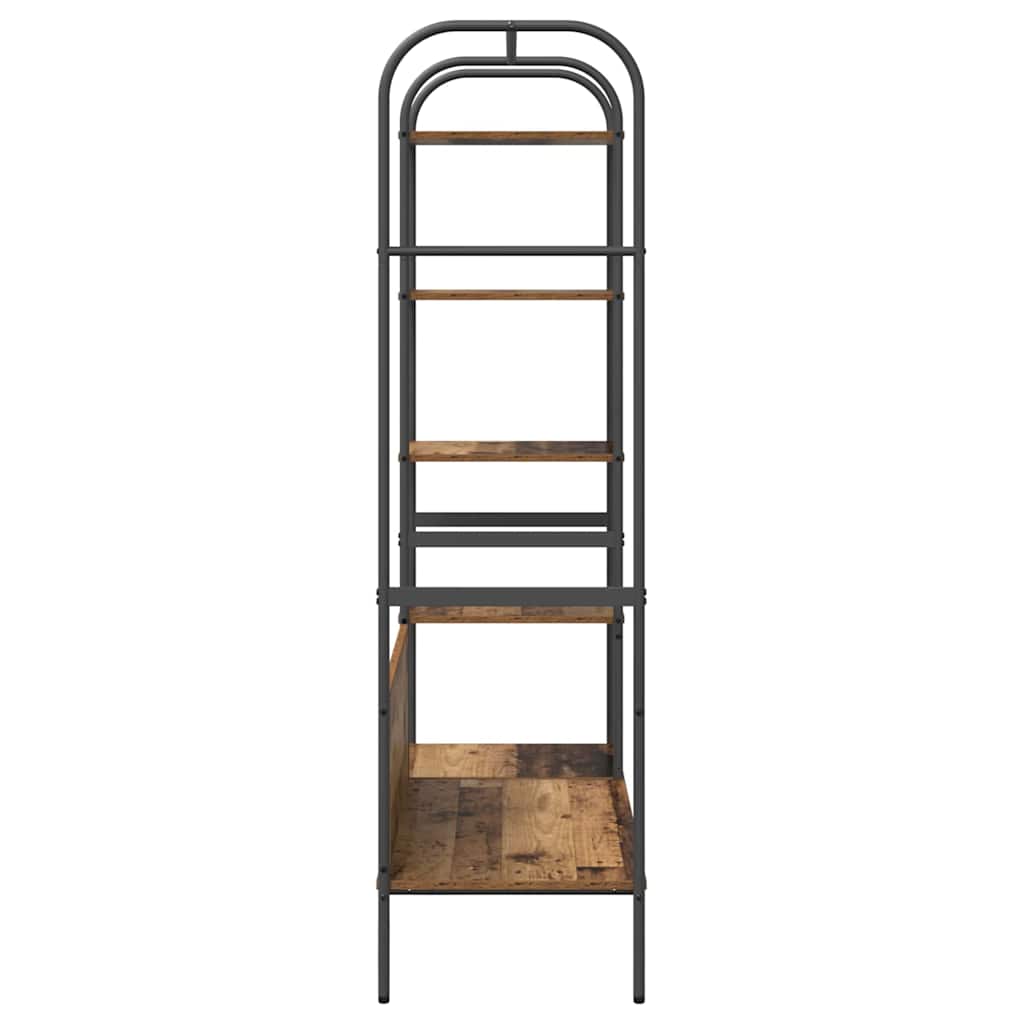 Kledingrek met plank Bruin 120 x 44 x 160 cm Bewerkt hout is nu te koop bij PeponiXL, paradijselijk wonen!