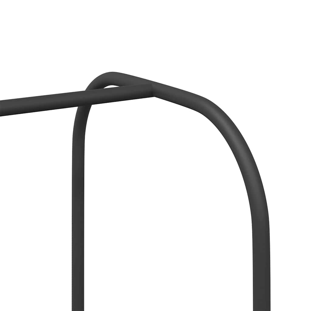 Kledingrek met opslag Zwart 100 x 44 x 160 cm Bewerkt hout is nu te koop bij PeponiXL, paradijselijk wonen!