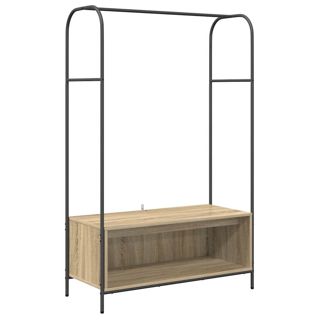 Kledingrek Bruin Eiken 100 x 44 x 160 cm Bewerkt hout is nu te koop bij PeponiXL, paradijselijk wonen!