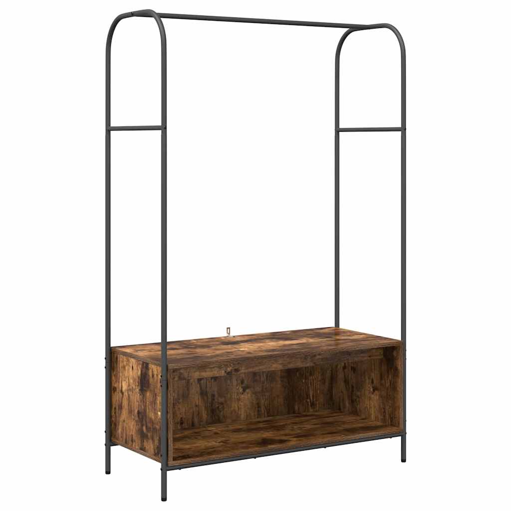 Kledingrek Bruin Eiken 100 x 44 x 160 cm Bewerkt hout is nu te koop bij PeponiXL, paradijselijk wonen!